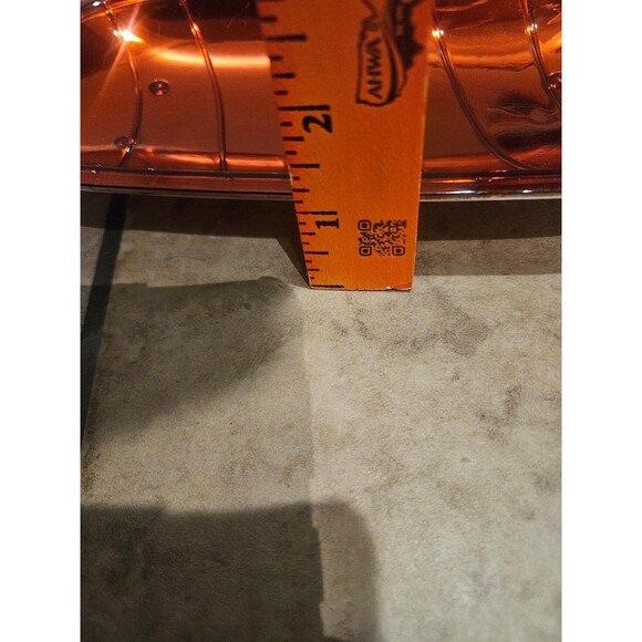 Greenbrier Metallic Red Plastic Candy Shaped Serving Tray Set of 2 - Picture 8 of 8